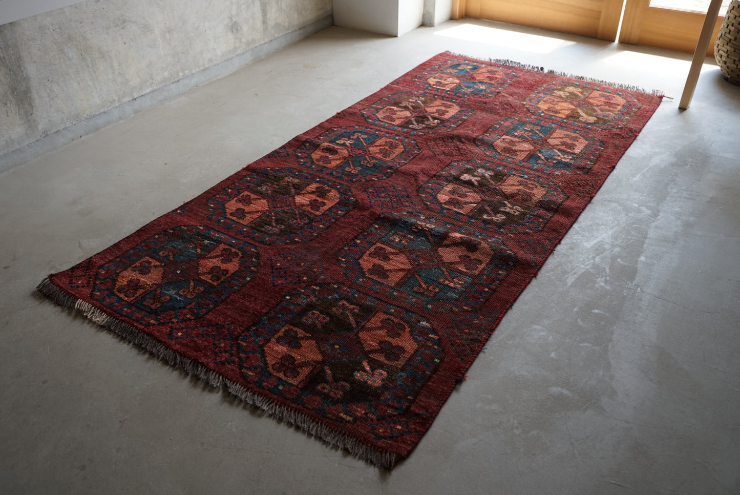 IRAN ANTIQUE TURKMEN 1820年代 180 × 87 cm