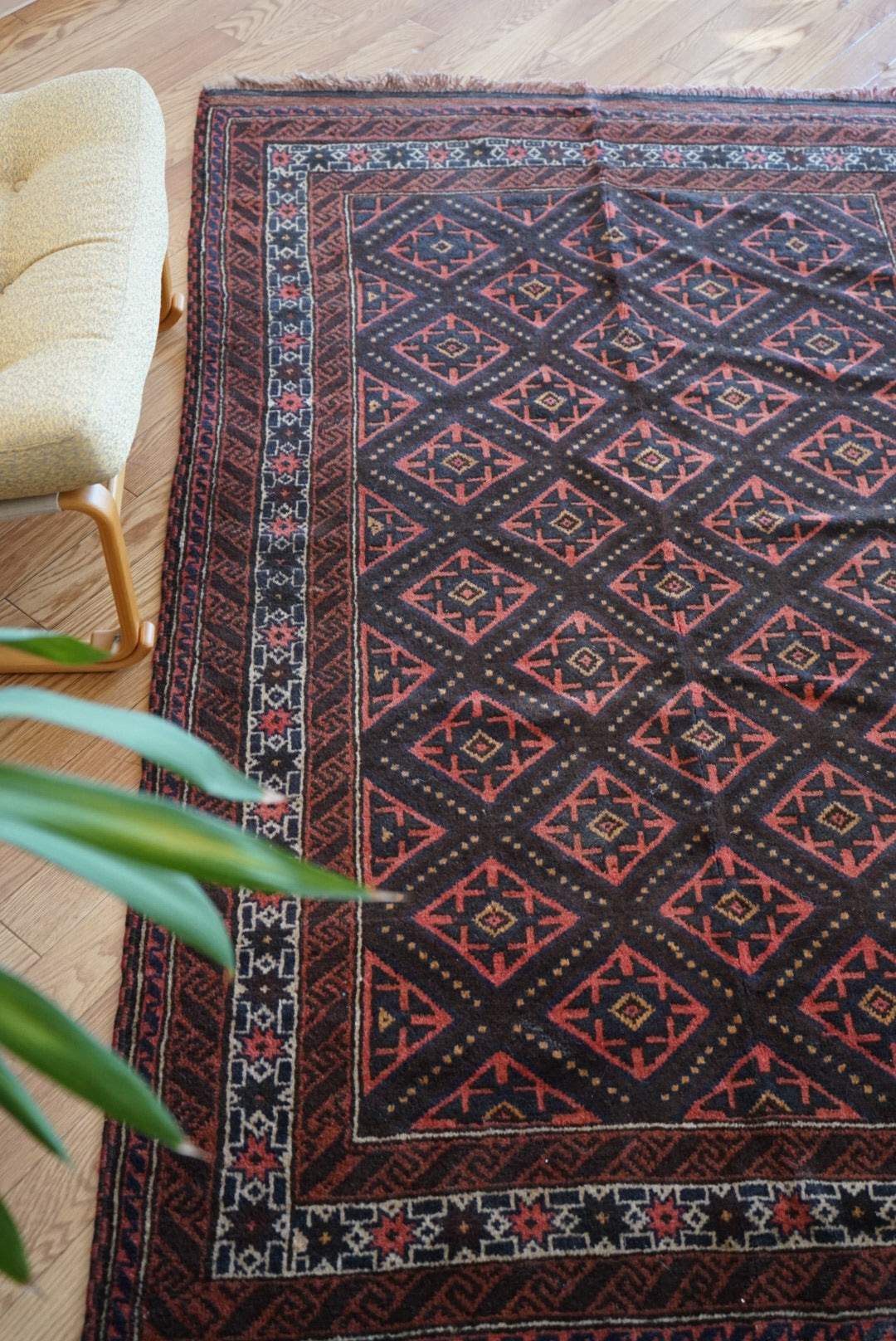Afghanistan Old Baluch Taimani 1980年代 193 × 123 cm  No.AF2543 / 国内送料無料・羊毛手織り絨毯