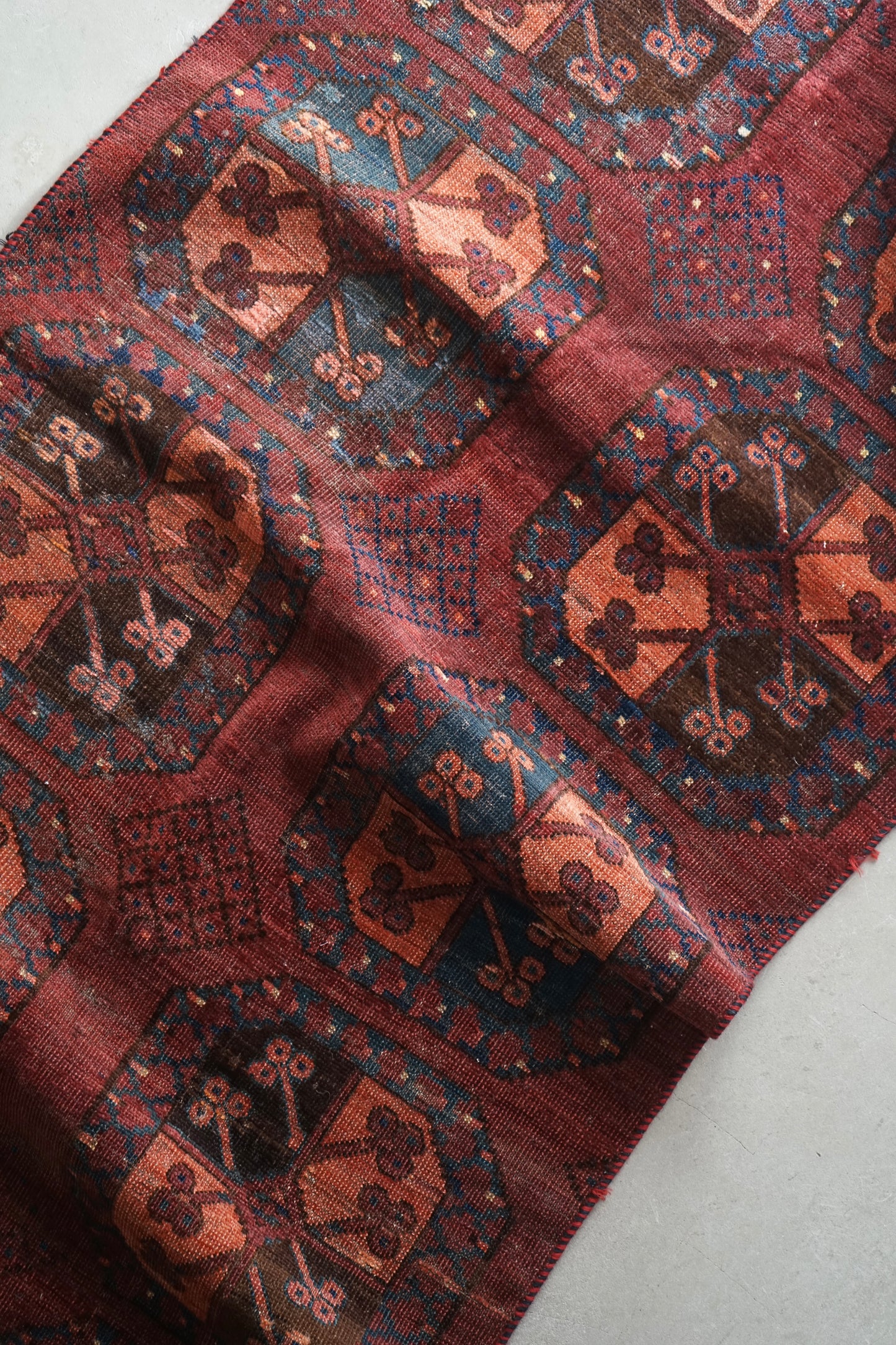 IRAN ANTIQUE TURKMEN ERSARI 1820年代 180 × 87 cm