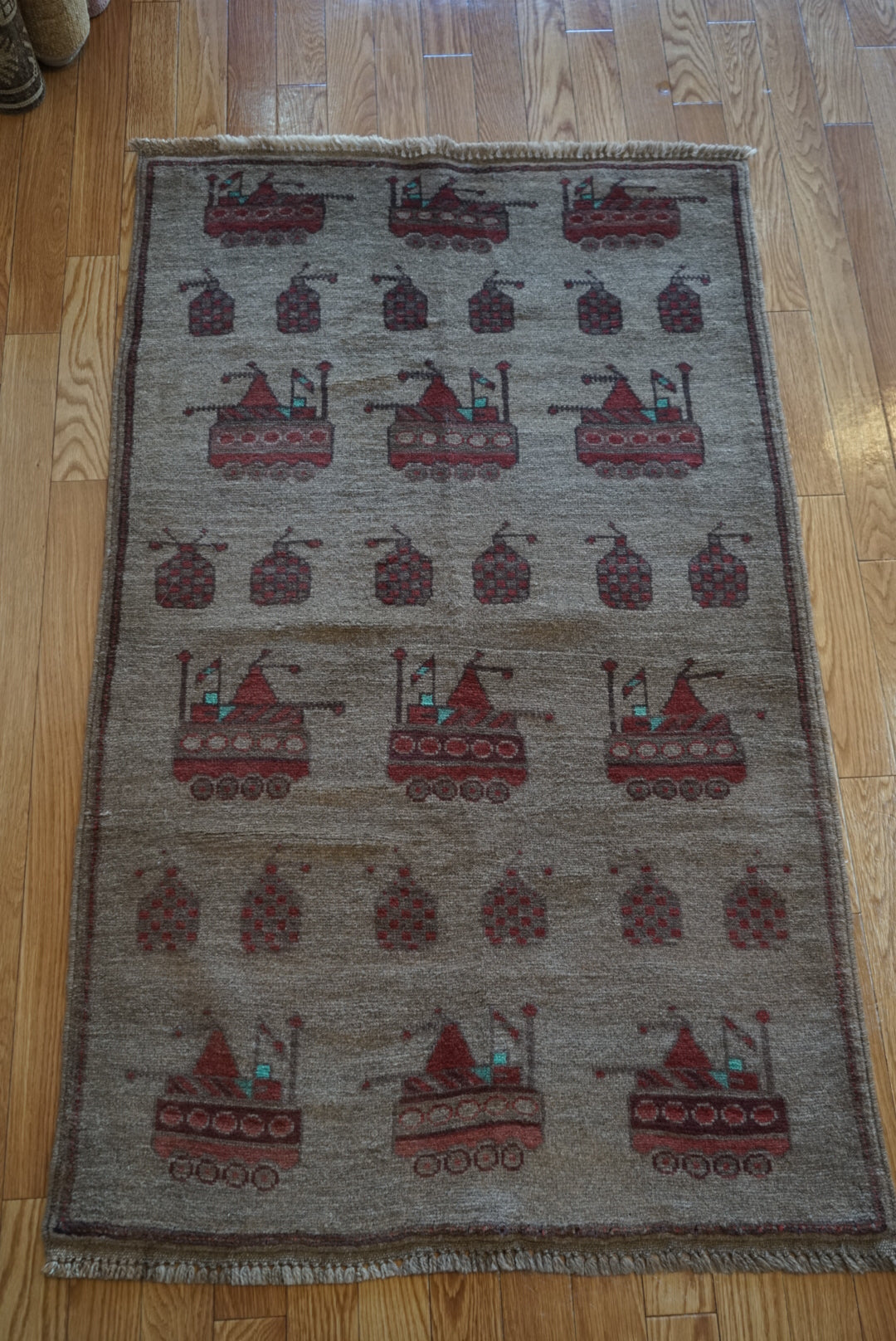 AFGHANISTAN VINTAGE WAR RUG 1980年代 149× 90 cm No.AF2512