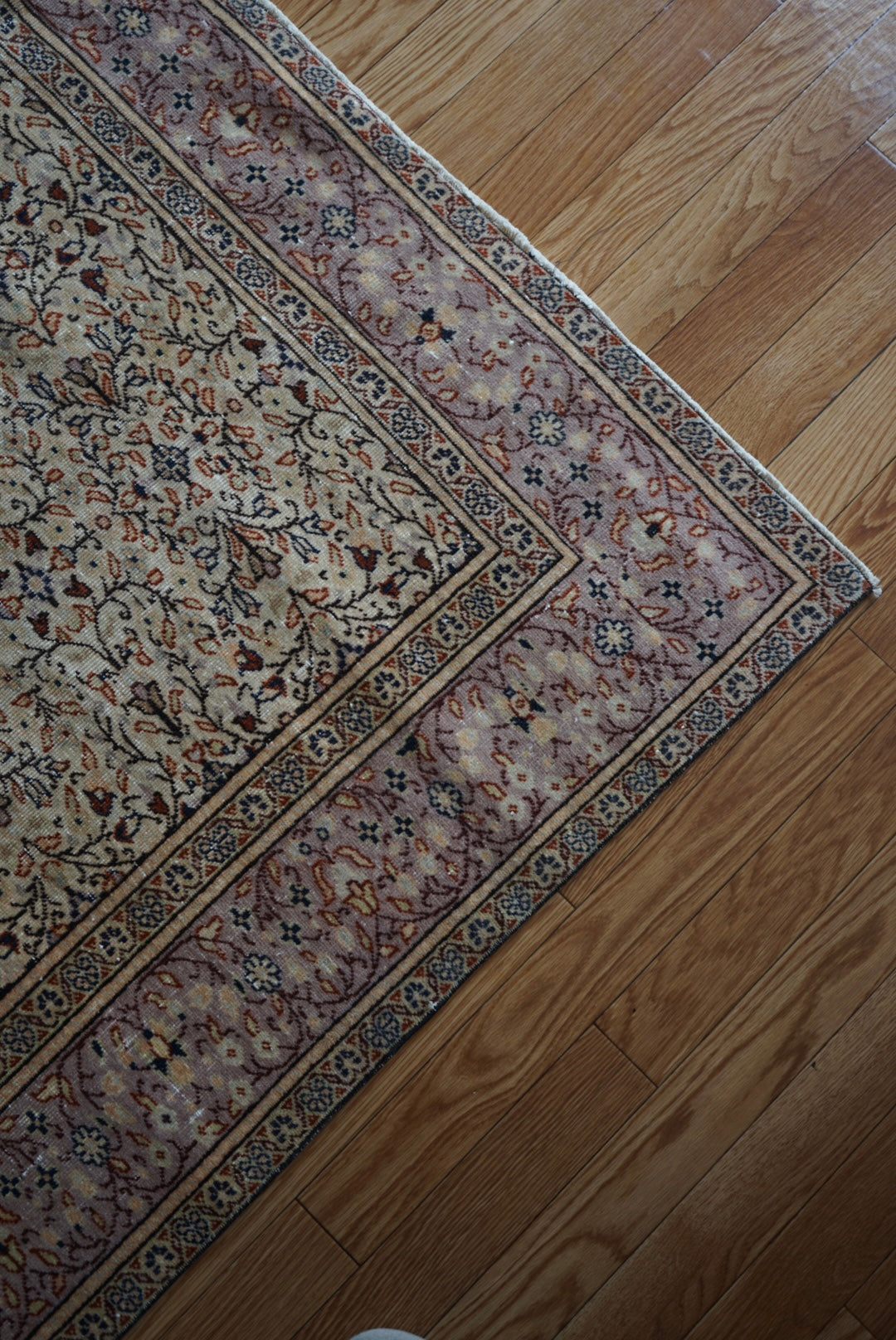 Türkiye Old Kayseri Flower Pale Purple 1970年代 293 × 196 cm No.TR25373
