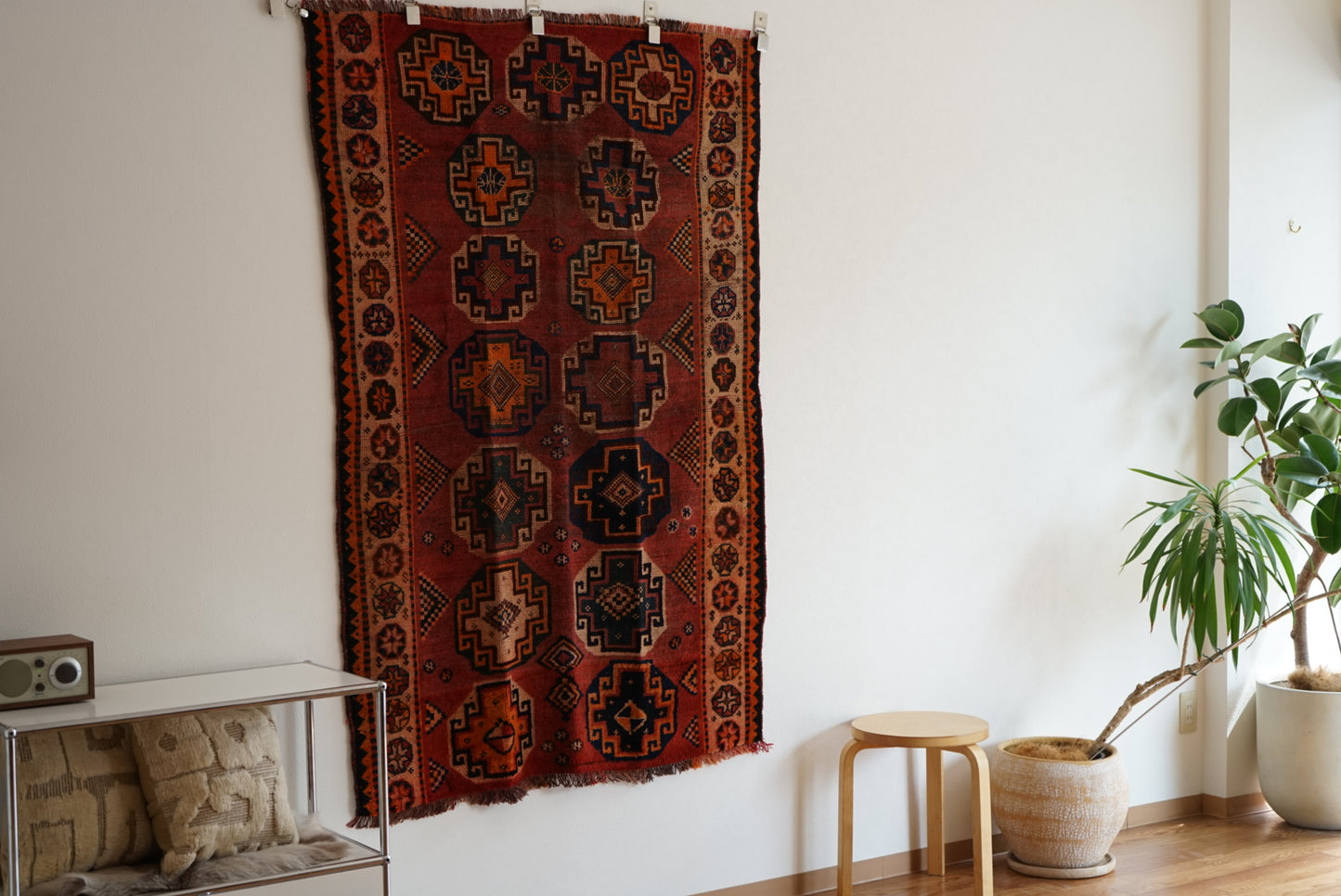 店頭販売 Iran Antique Qashqai Shiraz 1840年代 172 × 115 cm
