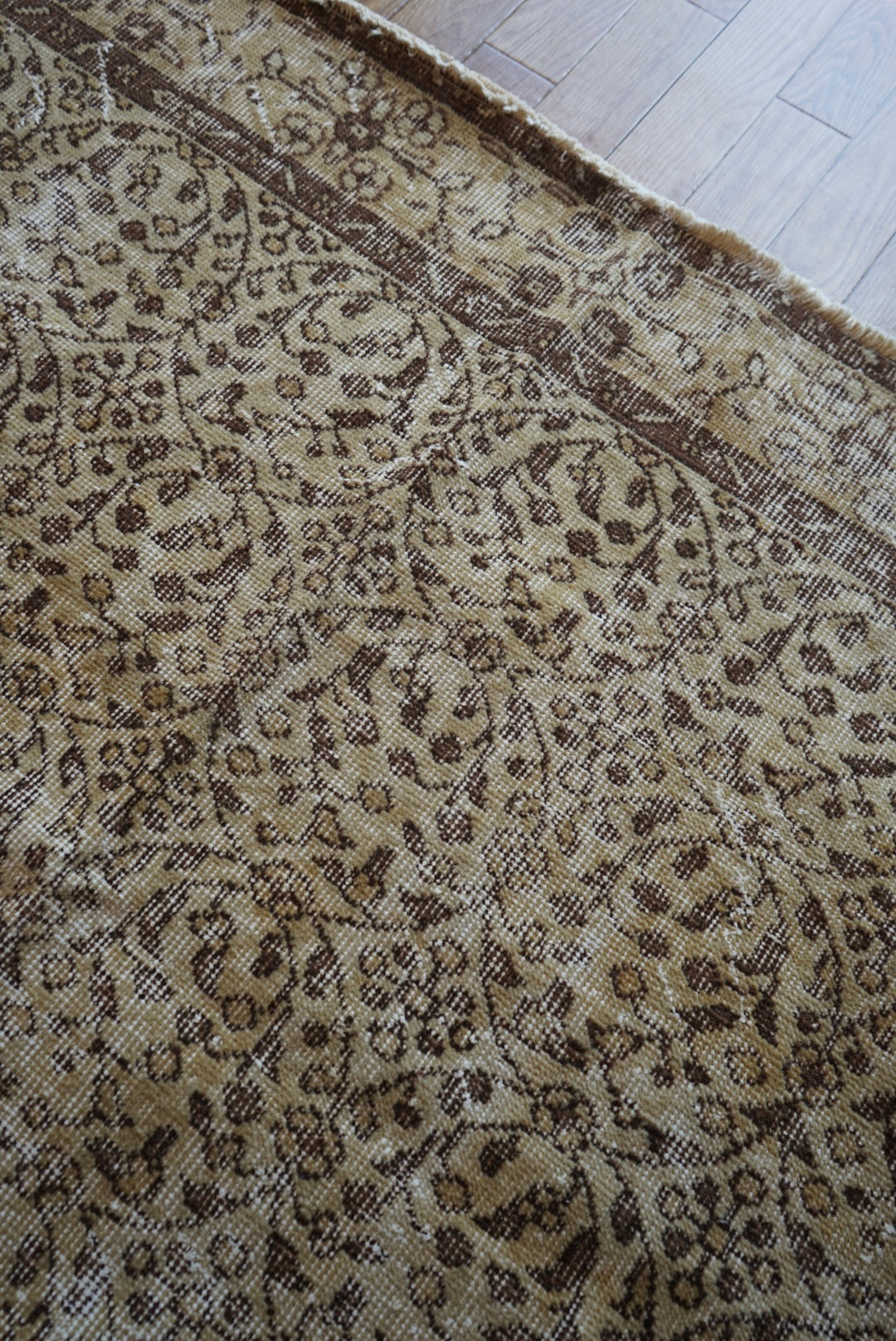 Türkiye Old Isparta Goldenbeige , Brown 1970年代 263 × 162 cm No.TR25404