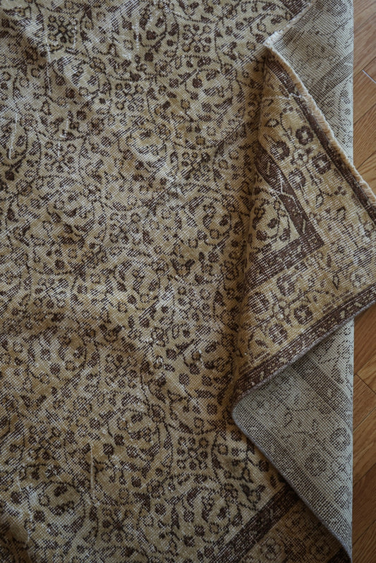 Türkiye Old Isparta Goldenbeige , Brown 1970年代 263 × 162 cm No.TR25404