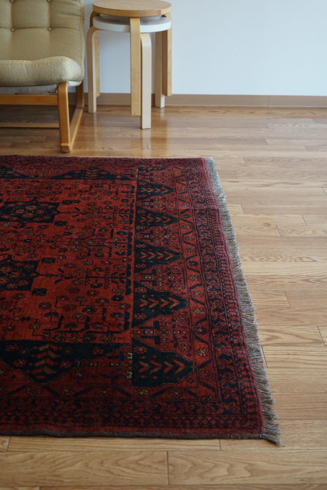 Afghanistan Old Turkmen RichRed 1970年代 177.5 × 142.5 cm No.AF2524