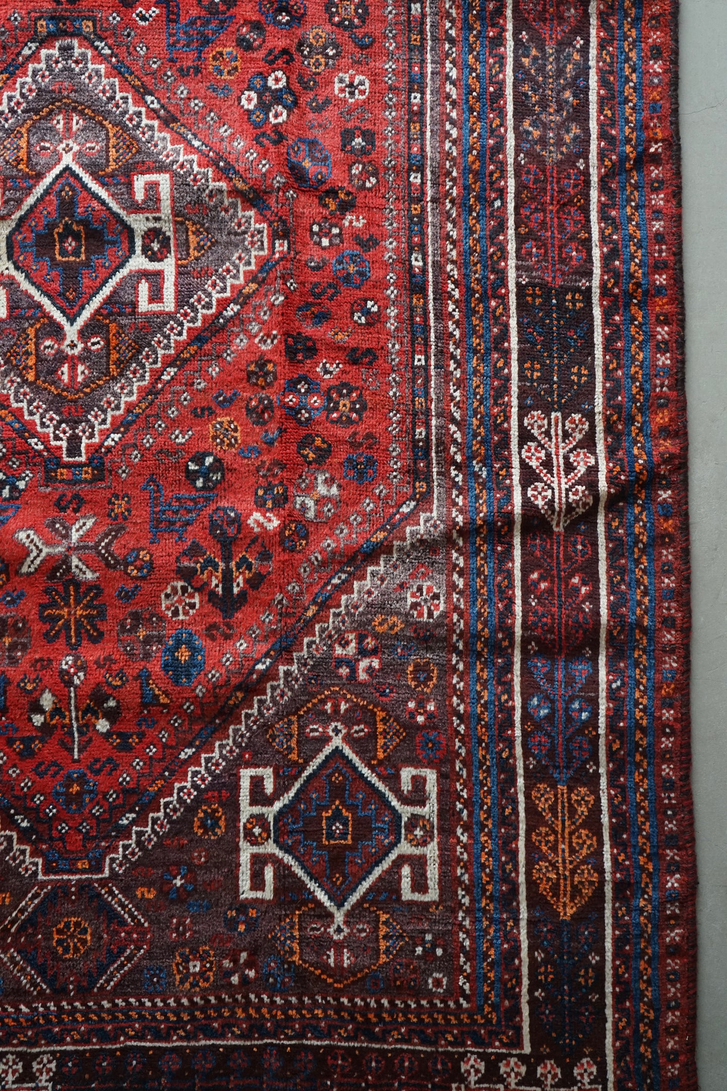 店頭販売 IRAN ANTIQUE SHIRAZ QASHQAI 1860年代 222 × 148 cm
