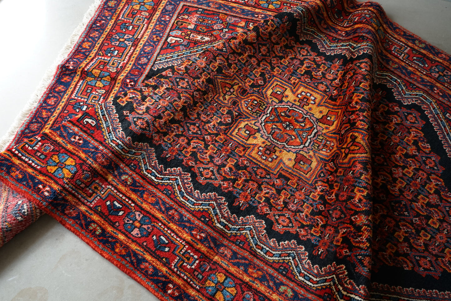 店頭販売 IRAN ANTIQUE ZANJAN 1920年代 220 × 135 cm