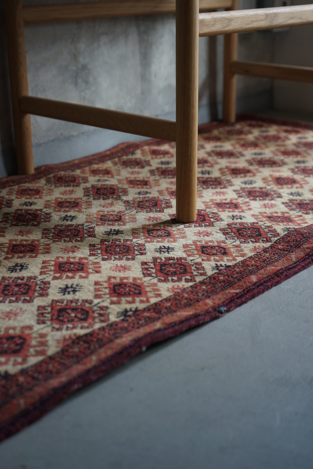 Türkiye Old Oushak Beige Runner size 1970年代 133 × 58.5cm No.TR25242