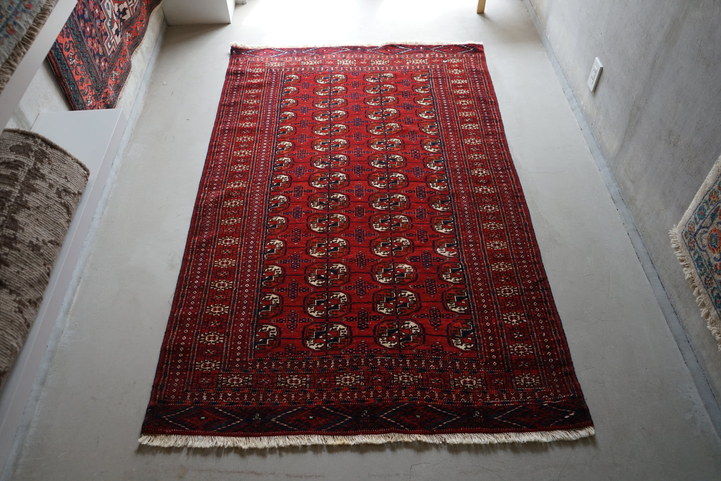 店頭販売 IRAN ANTIQUE TURKMEN ERSARI 1820-1840年代 200 × 128 cm