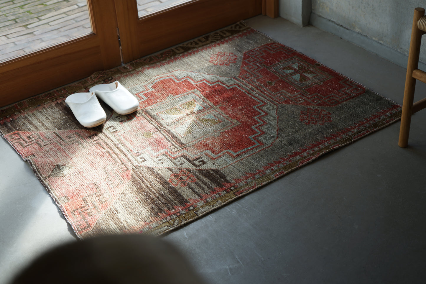 TURKEY VINTAGE SMALL RUG ANATORIA 114 × 94 cm No.TR25186