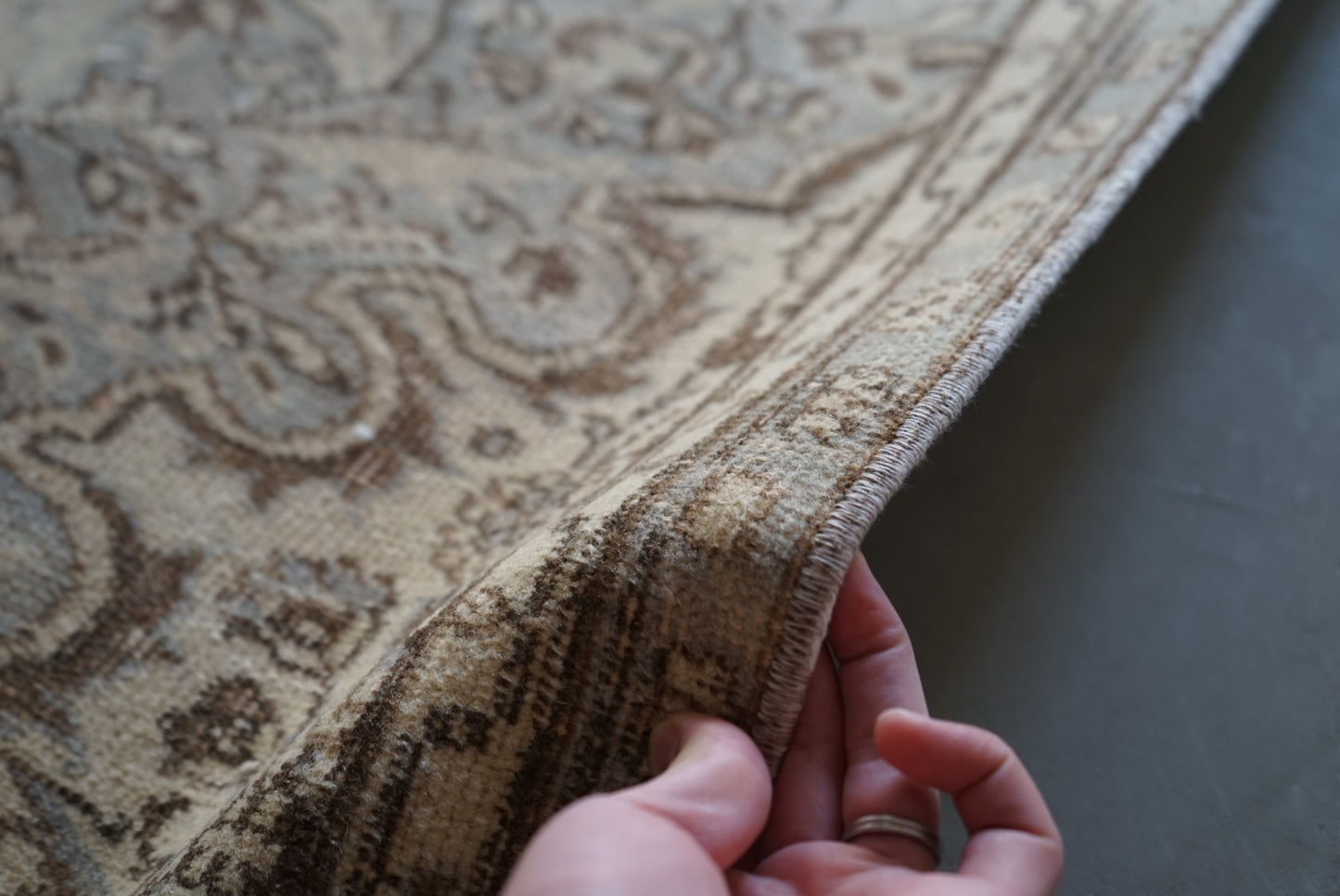 Türkiye Old Isparta Ecru , Gray 1960-1970年代 249 × 158 cm No.TR25265