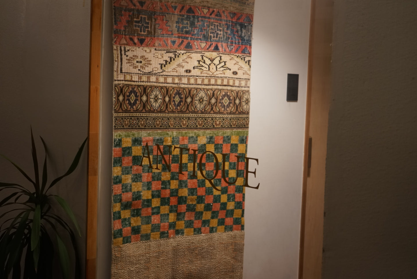 Türkiye Old Isparta Patchwork Runner Size 1970年代 176 × 69 cm No.TR25236