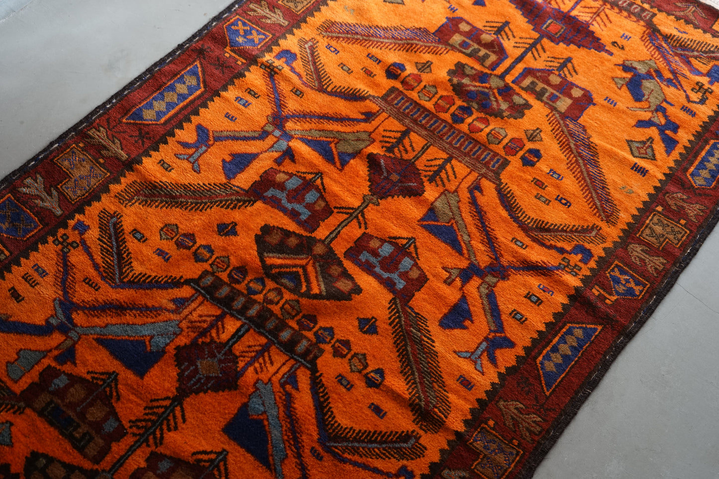 AFGHANISTAN VINTAGE BALUCH 1980-1985年 216 × 129 cm