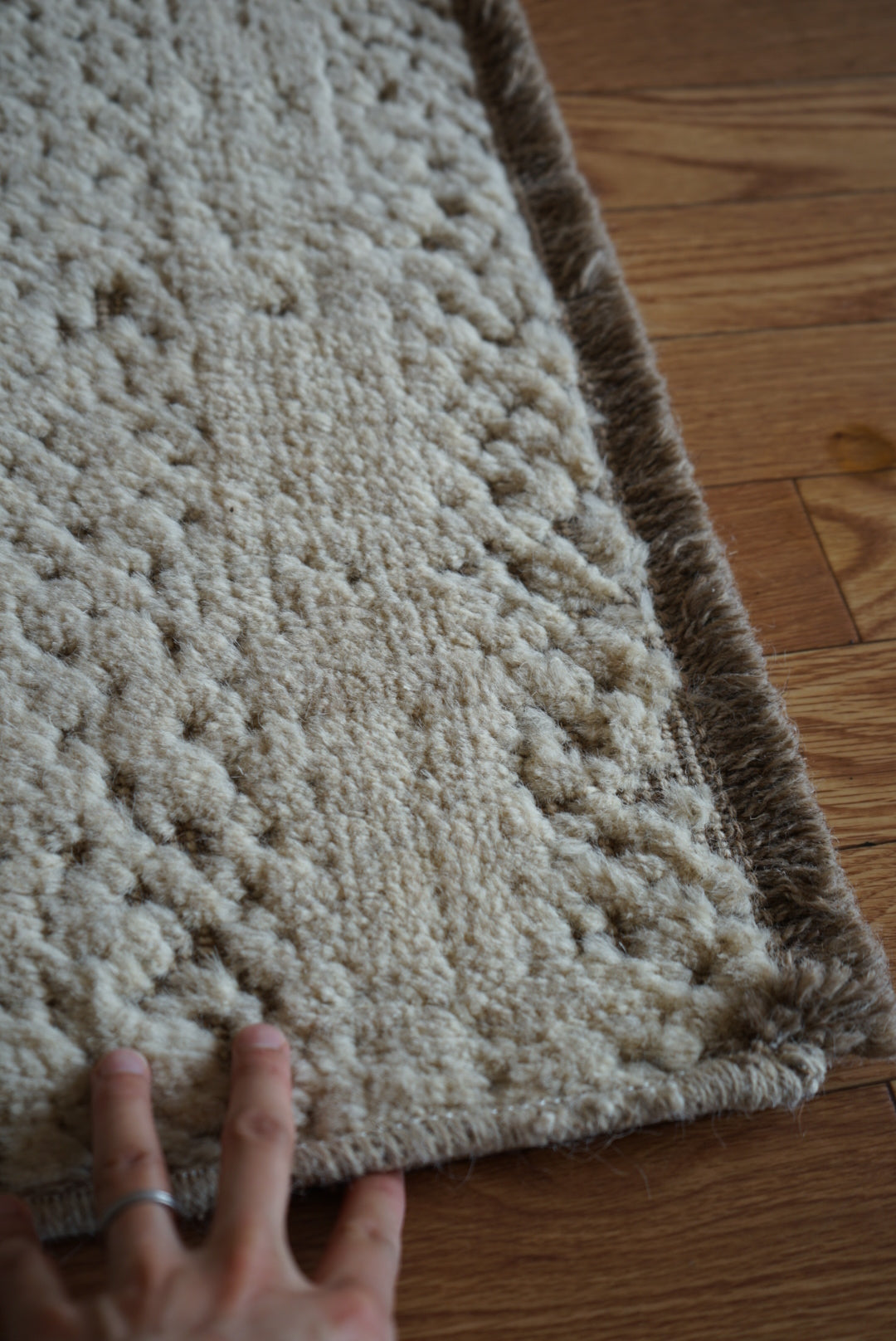 店頭販売 ORIGINAL IRAN QASHQAI KILIM DOORSIZE " MOM " 95 × 65 cm