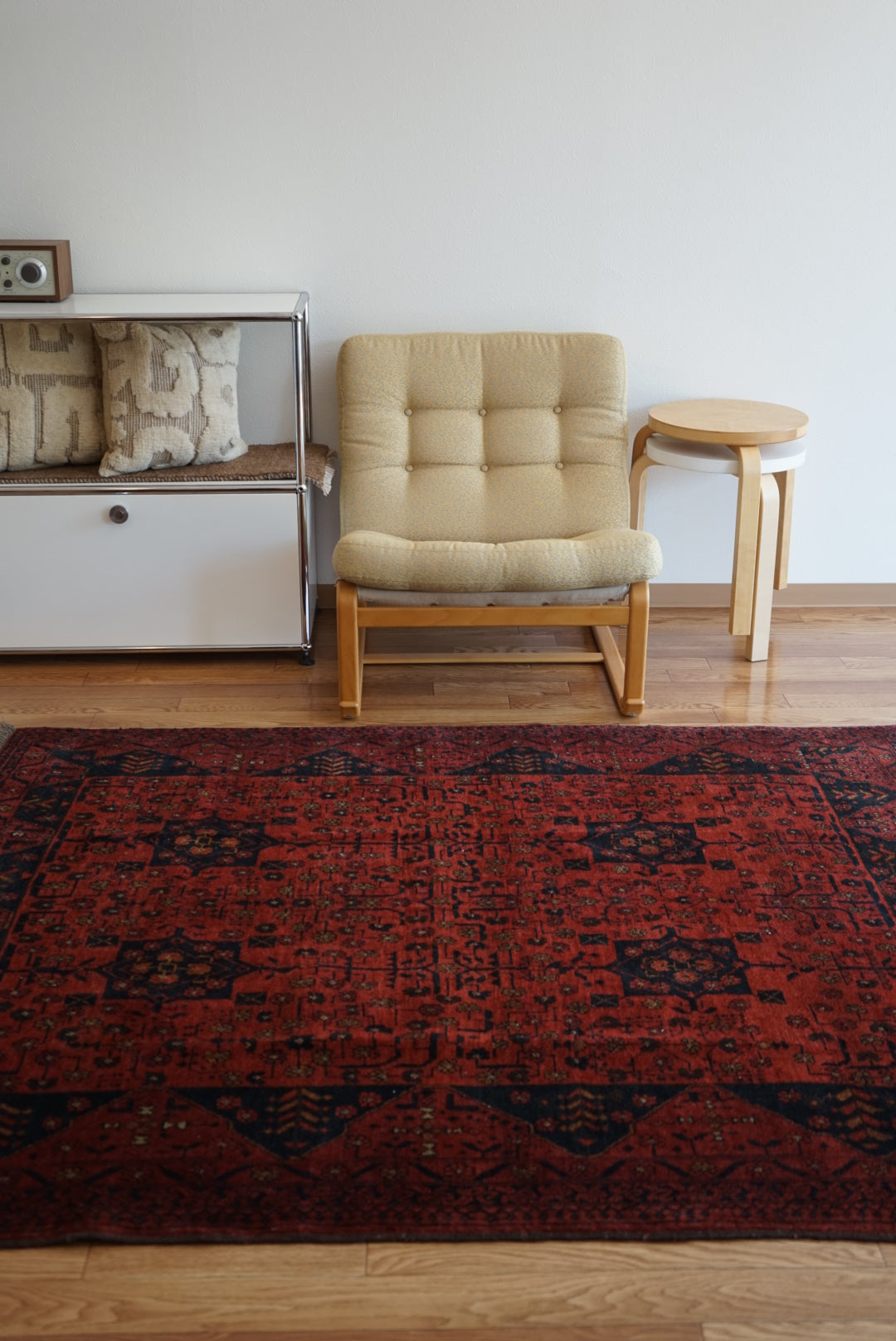 Afghanistan Old Turkmen RichRed 1970年代 177.5 × 142.5 cm No.AF2524