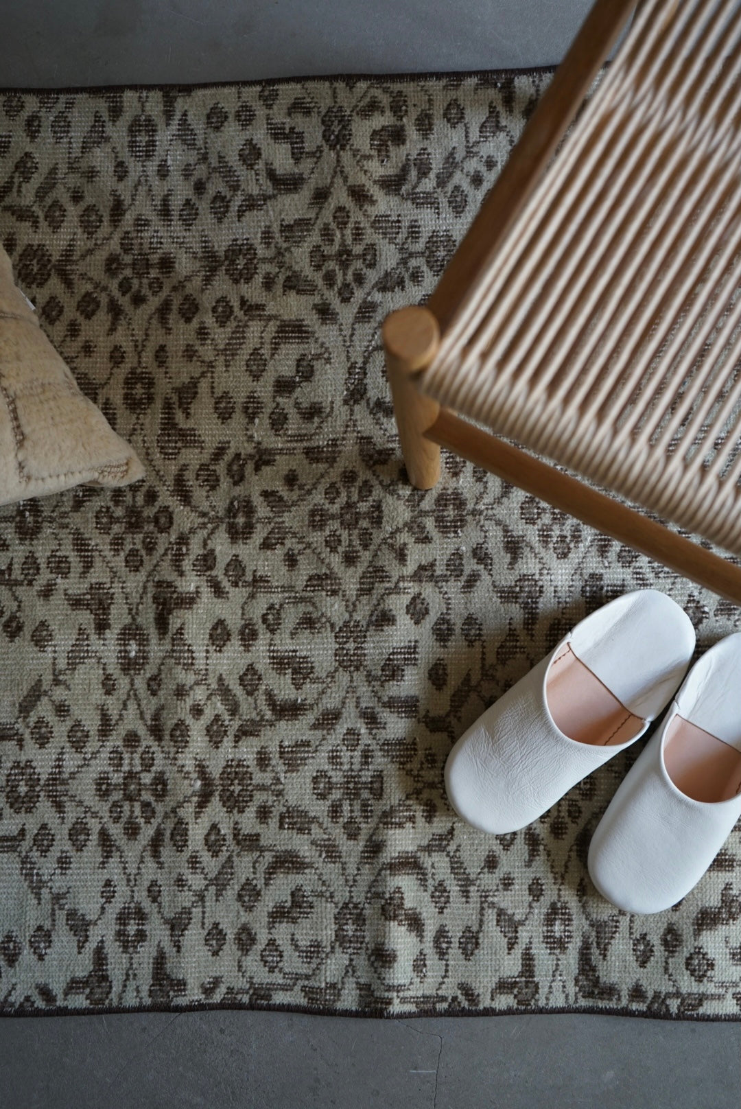 TURKEY OLD ISPARTA BROWN MINT RUNNER 1970年代 195 × 84 cm No.TR25136