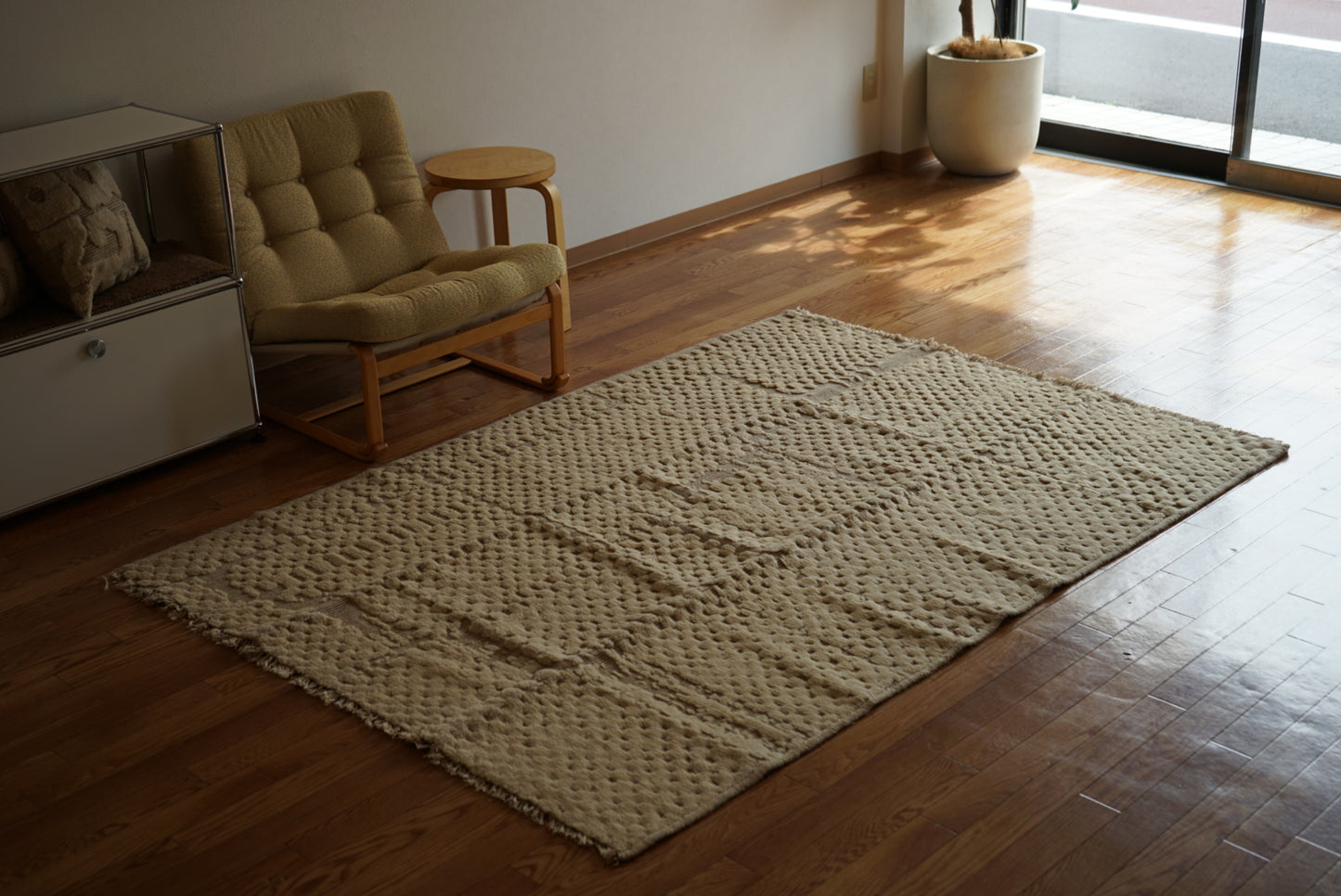 店頭販売 ORIGINAL IRAN QASHQAI KILIM LIVING SIZE " LAND " 190 × 140 cm