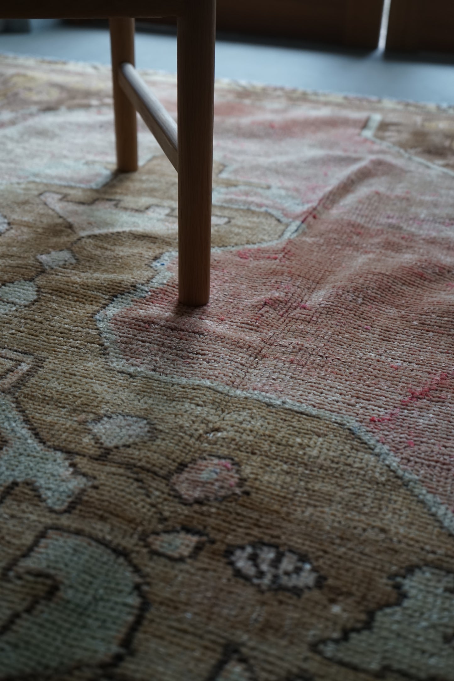 TURKEY OLD OUSHAK SALMON PINK 1970年代 286 × 162 cm No.TR25197