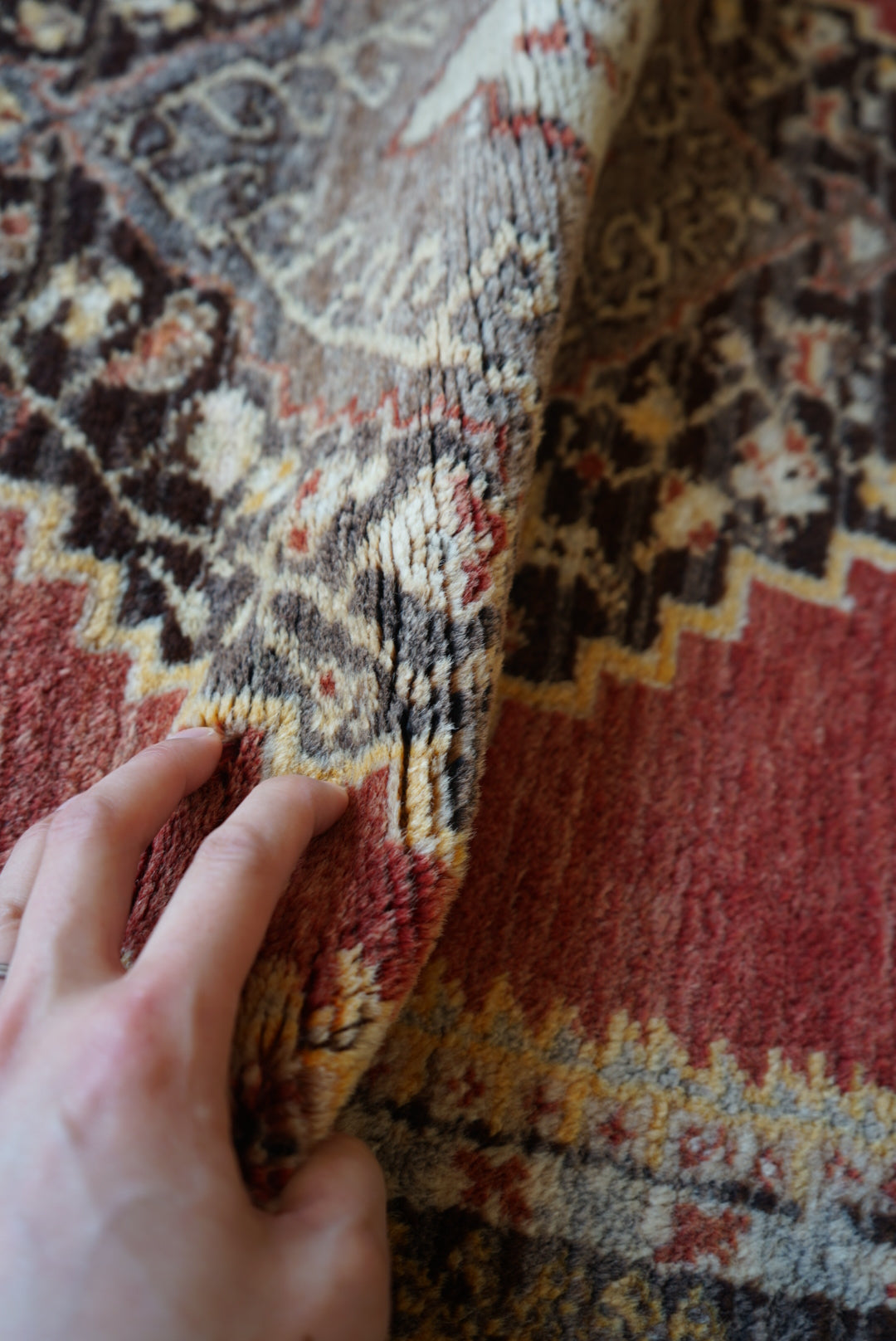 TRIBAL RUG TURKEY OLD KONYA OUSHAK 1965年代 164 × 115 cm No.TR25194