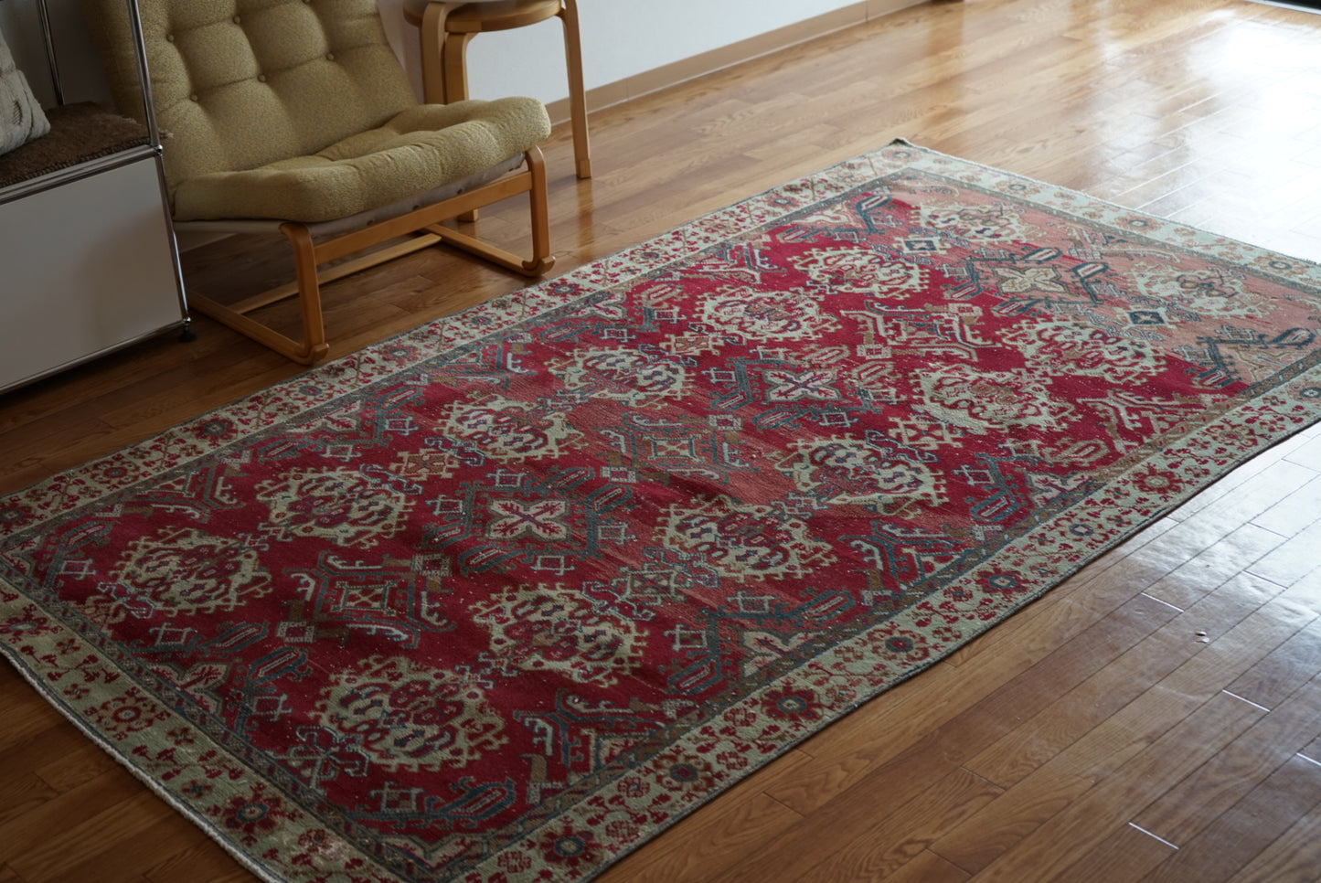 Türkiye Old Isparta RosePink 1960年代 251 × 147 cm No.TR25377