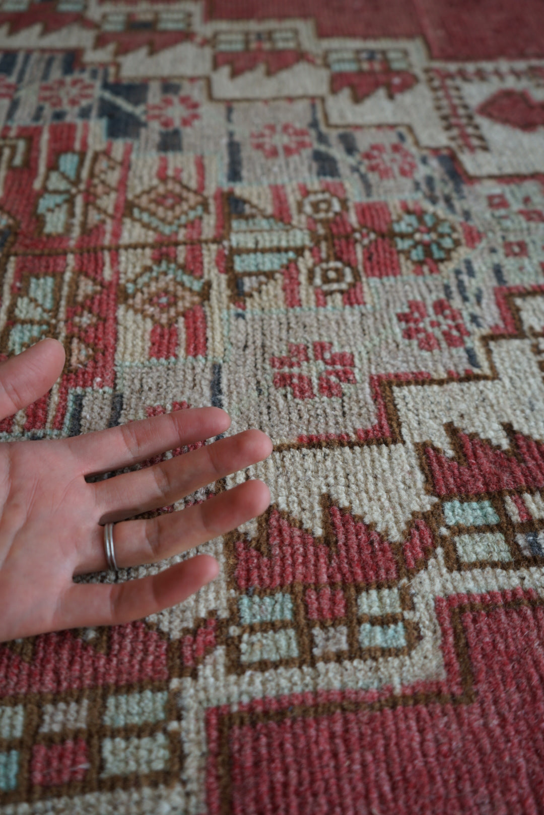 Türkiye Old Kayseri Medallion Modern Color 1970年代 257 × 145 cm No.TR25390