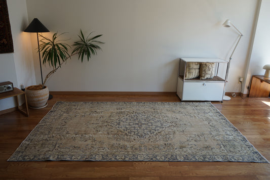 Türkiye Old Isparta Beige , BlueGlay 1970年代 267 × 169 cm No.TR25289