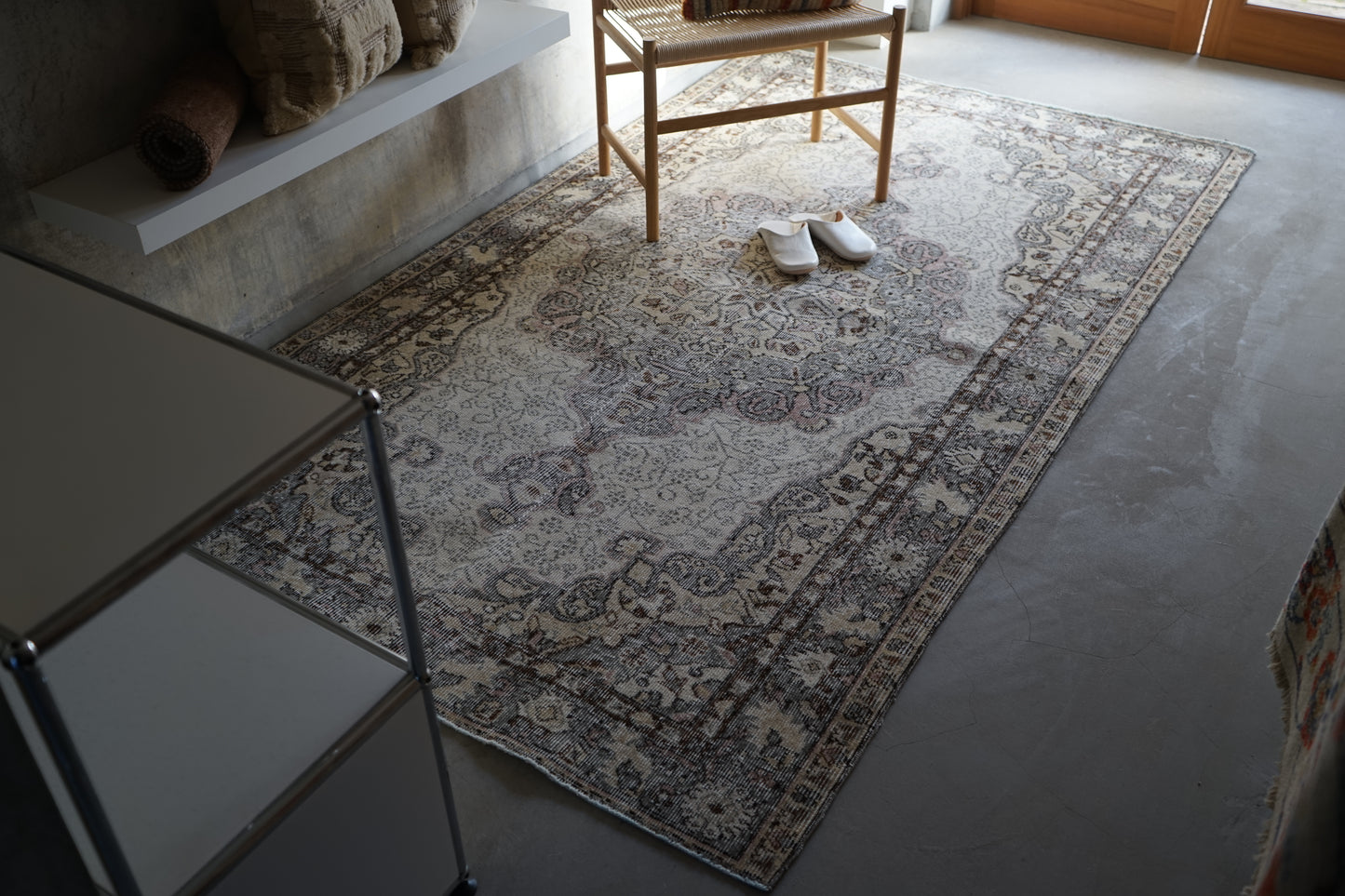 TURKEY OLD ISPARTA MOSS GREY 1970年代 251 × 146 cm No.TR25214