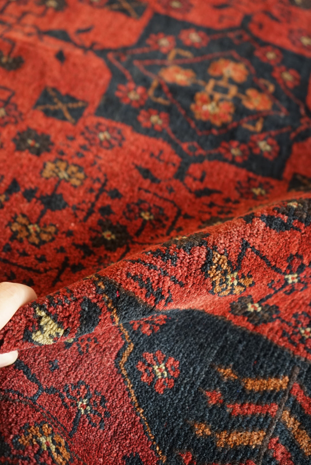 Afghanistan Old Turkmen RichRed 1970年代 177.5 × 142.5 cm No.AF2524