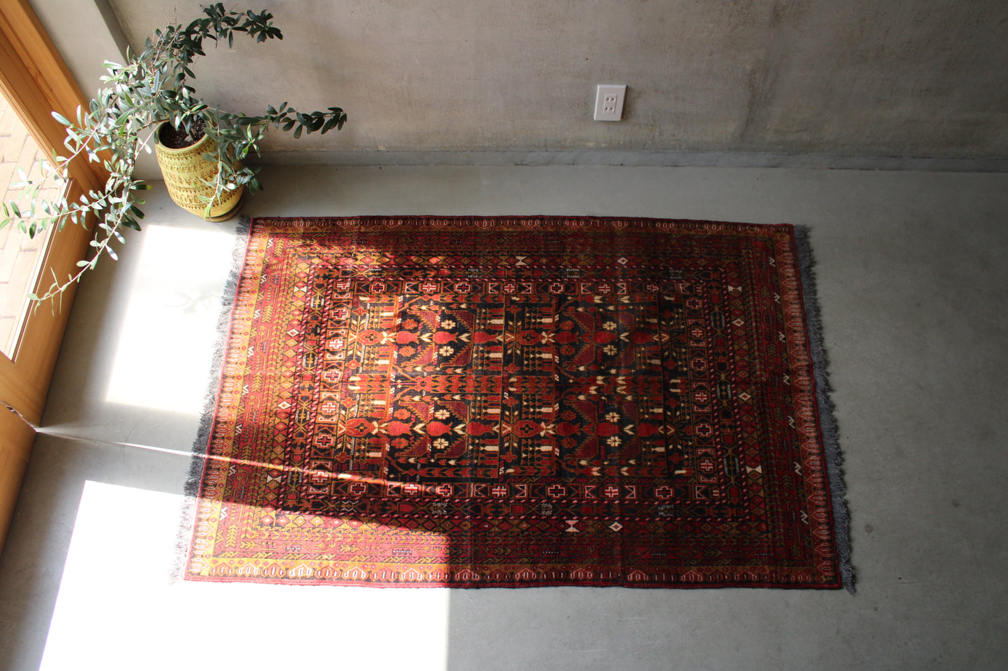 Afghanistan Turkmen Ali khoja 1960-1970年代 141×96.5cm