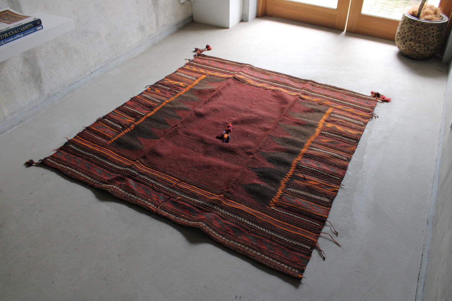 Afghanistan Kilim Sofreh Adraskand 1950 133×123.5cm