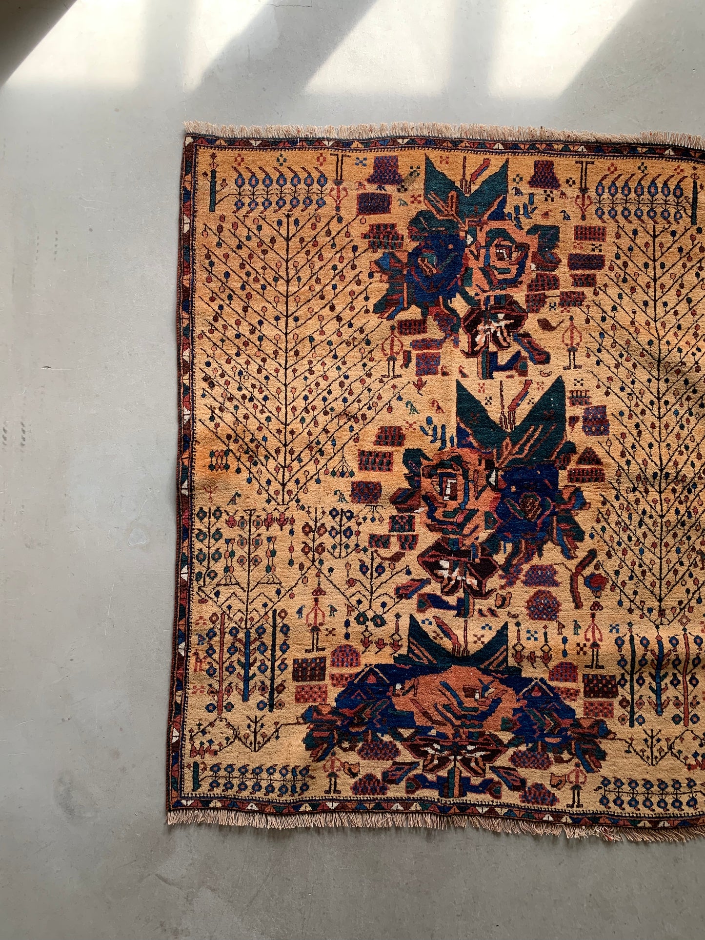 Iran antiques | Qashqai Neyriz 1770年代 114×129cm
