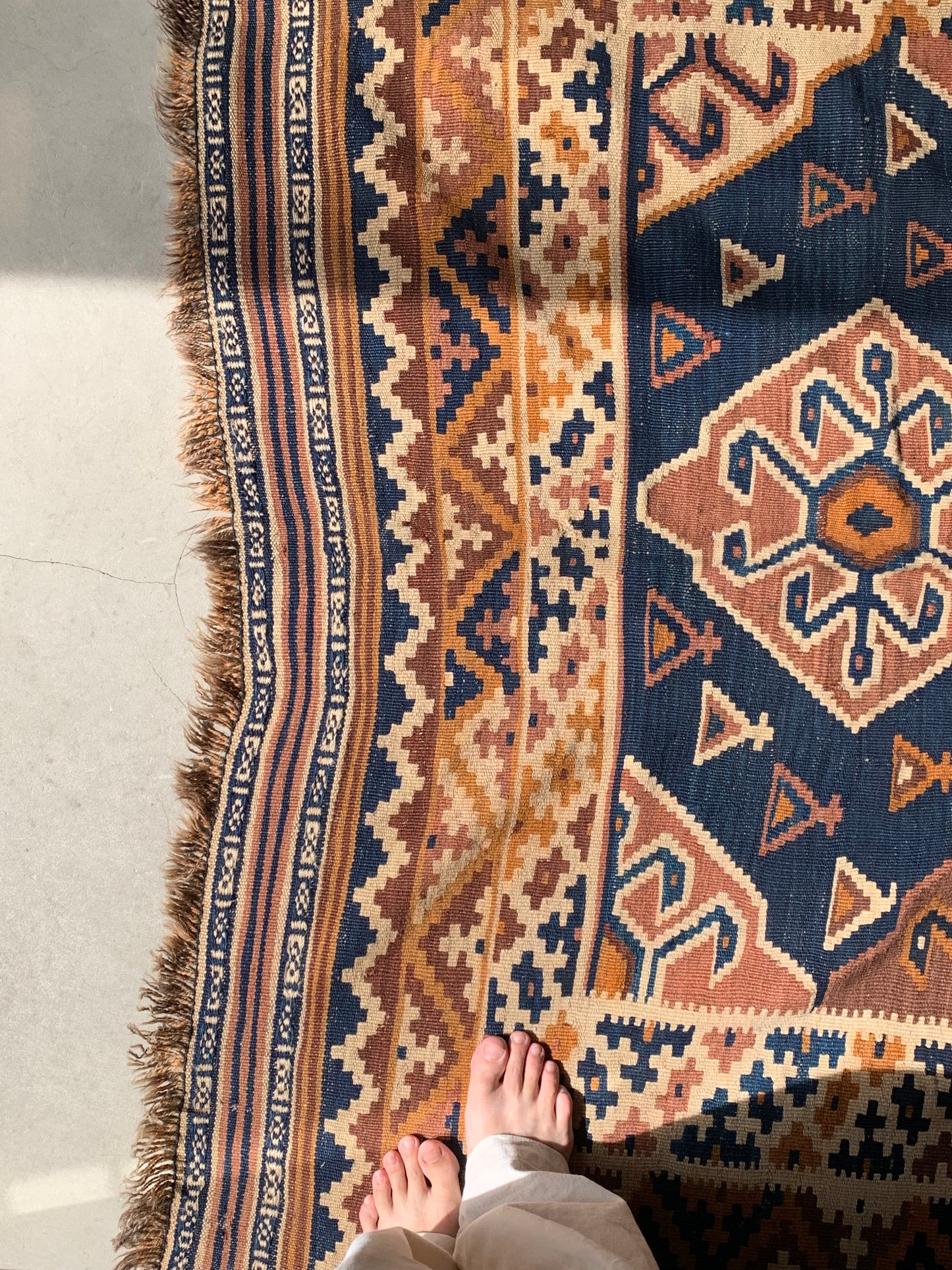 Iran antiques | Qashqai Kashkoli Kilim 1880年代 270×159.5cm