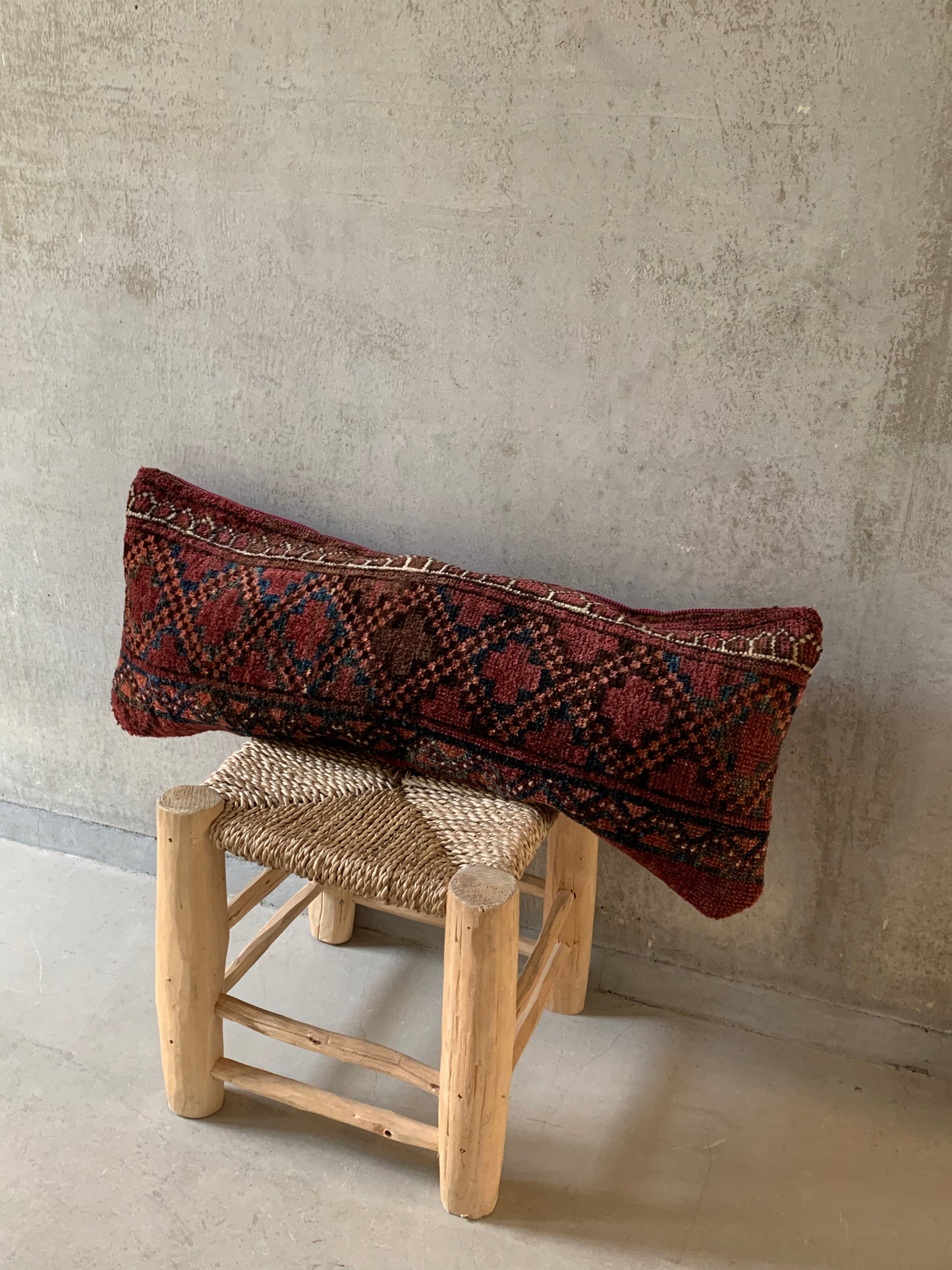 Iran antiques | Torkaman cushion cover 1820 66×26cm