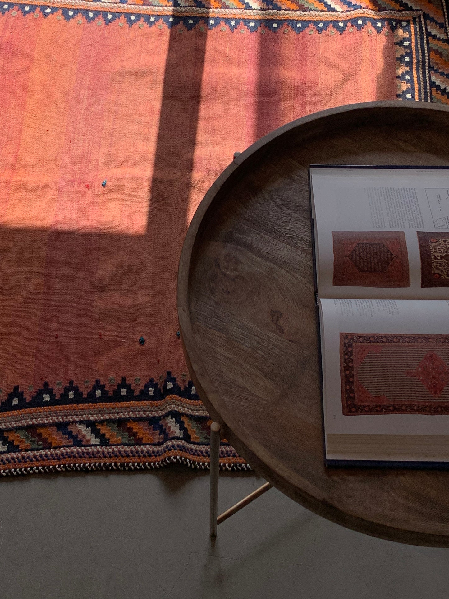 Iran antiques | Afshar Tablecloth 1860 140×134cm