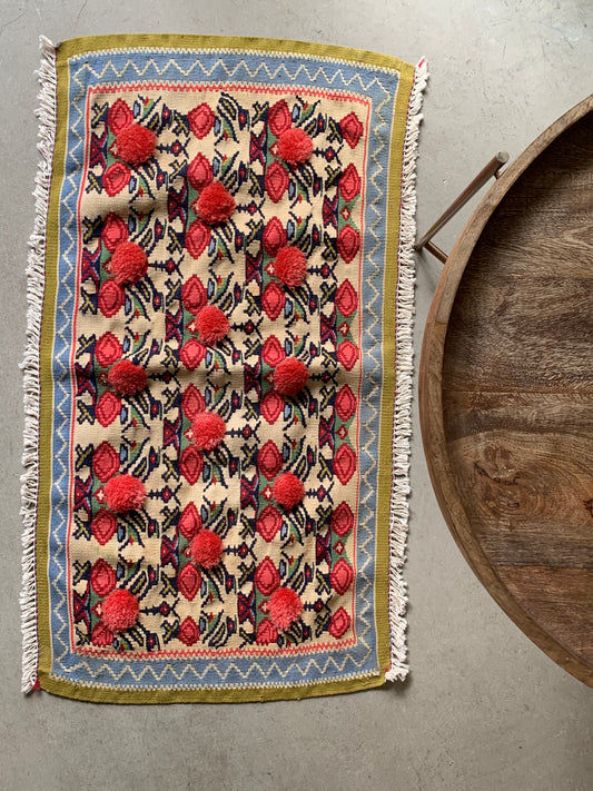 IRAN ANTIQUE KURDISTAN KILIM 1890年代 104×54.5cm