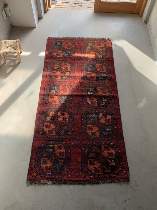 IRAN ANTIQUE TURKMEN 1820年代 180 × 87 cm