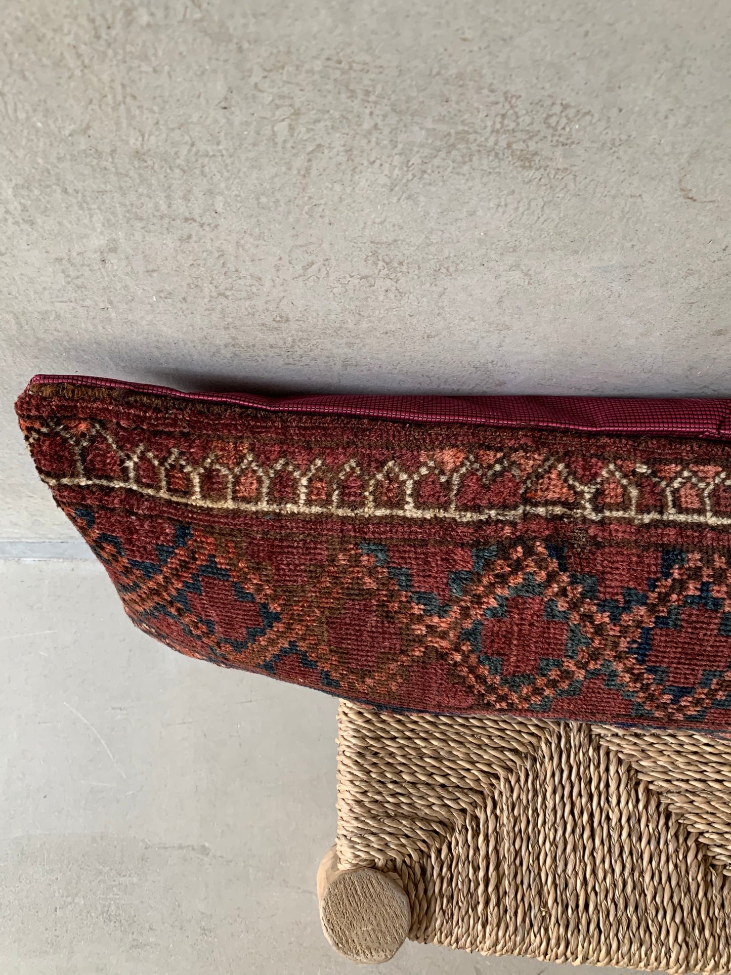Iran antiques | Torkaman cushion cover 1820年代 70×26cm