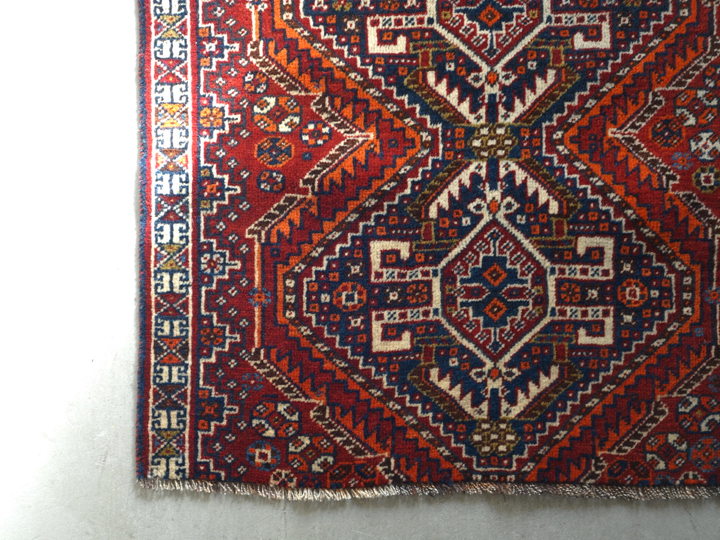 Iran antiques | Ghashghaei Bergamot 1900 95×73.5cm