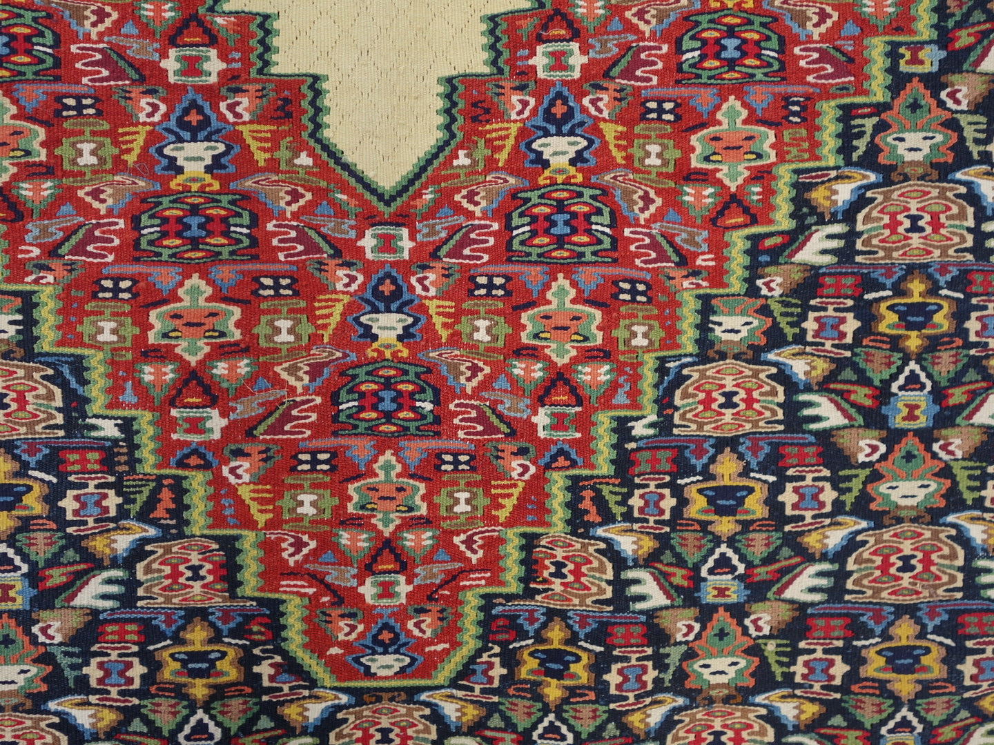 Iran antiques | Seneh Kurdistan Kilim 1900年代 249×158cm